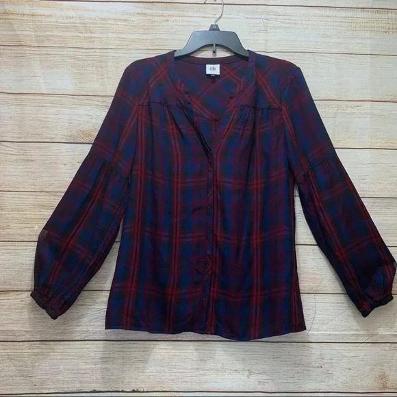 Cabi Caroling Shirt Button Front Check Plaid # 4070 - Picture 11 of 12